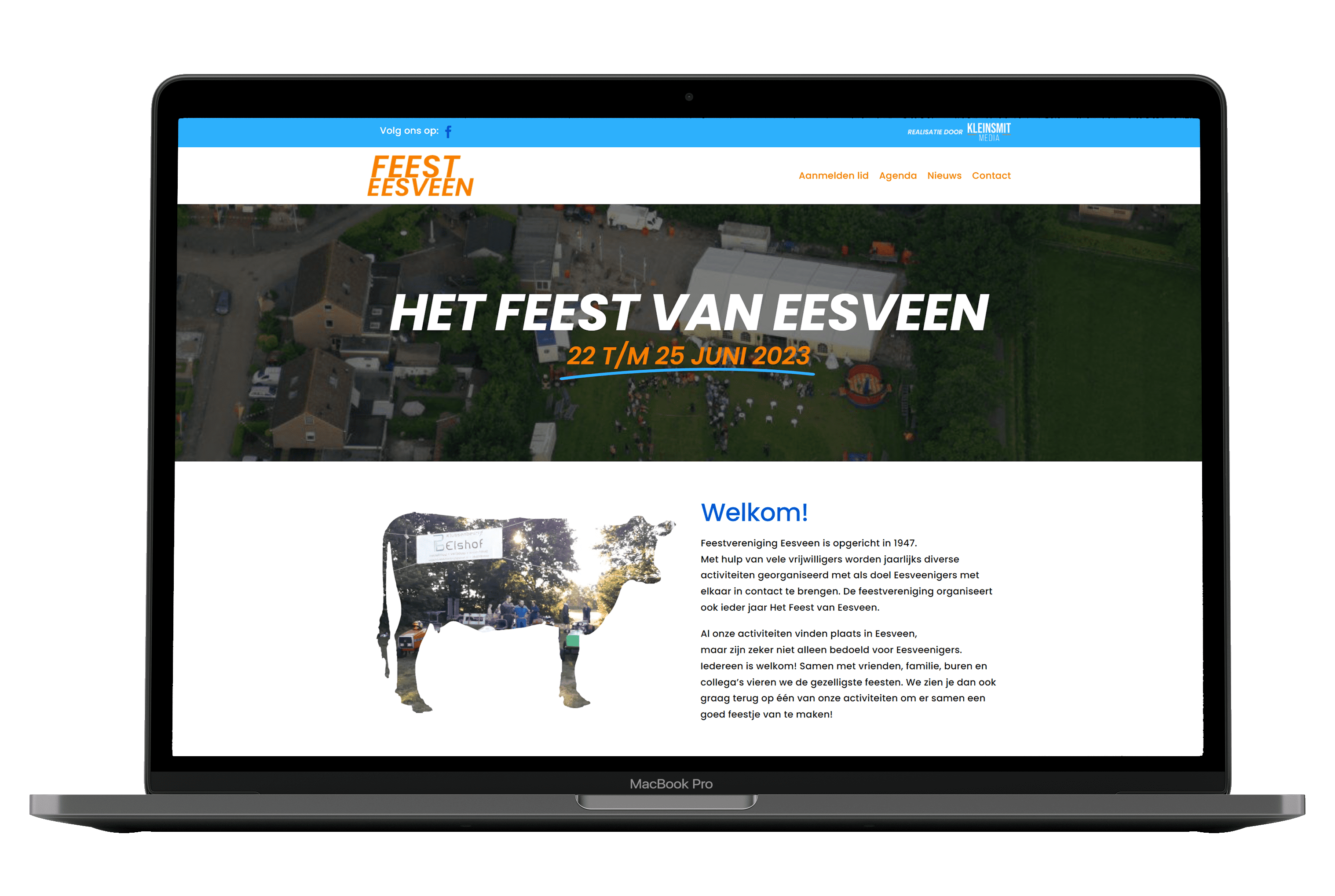 FeestEesveen Macbook Mockup